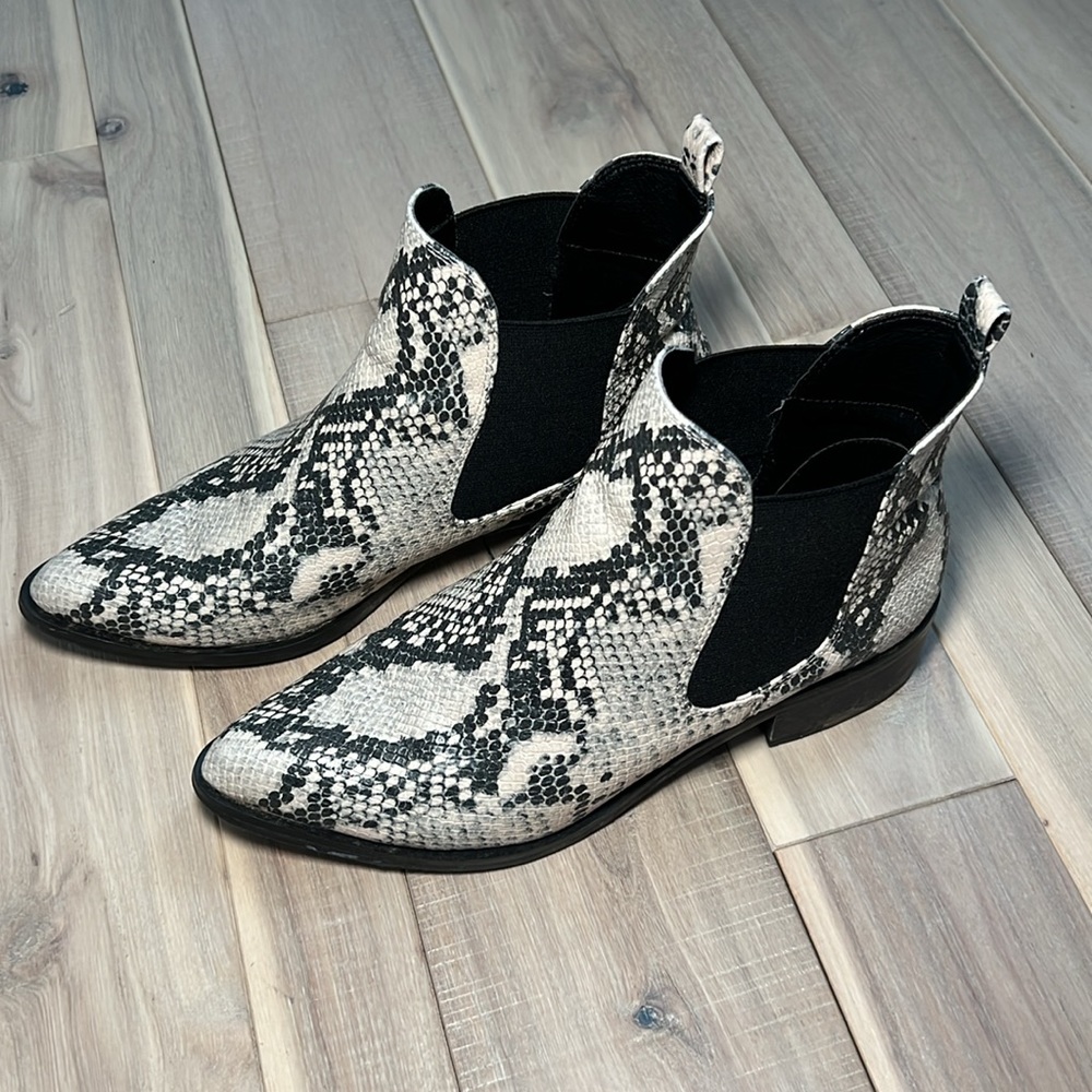 Snake skin boots